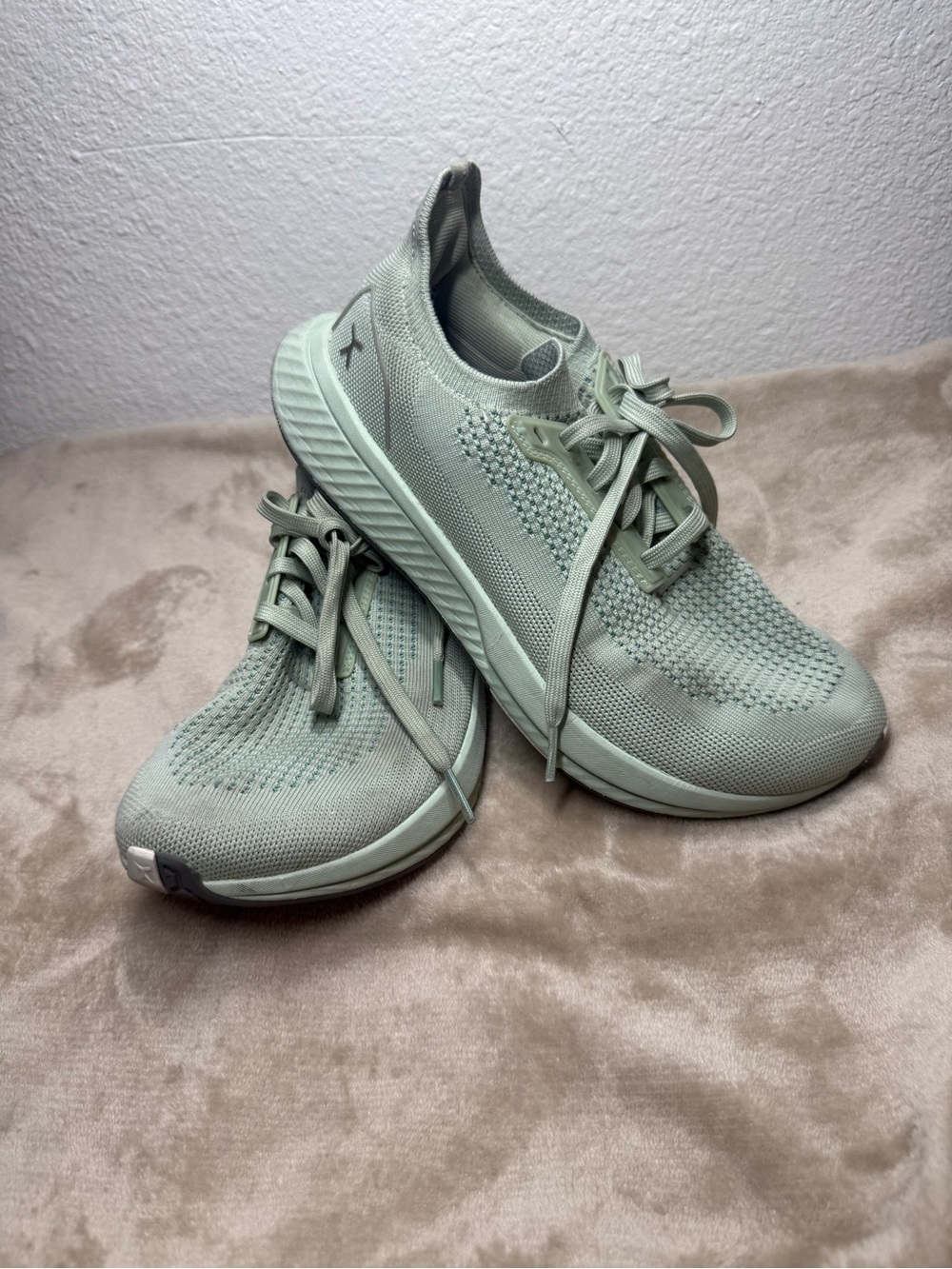 Flux Footwear Adapt shoes feature a breathable sage green